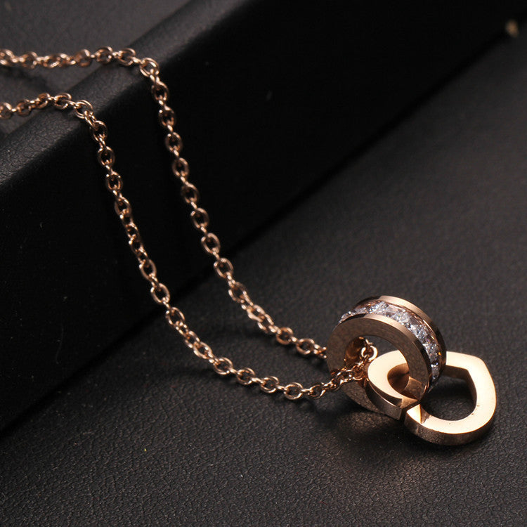 Diamond Love Heart Pendant Necklace
