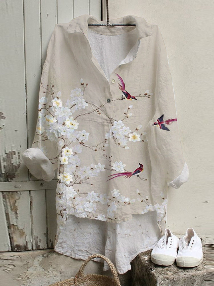 Floral Pattern 3D Personalized Long Sleeve Vest Girls Summer Loose Style