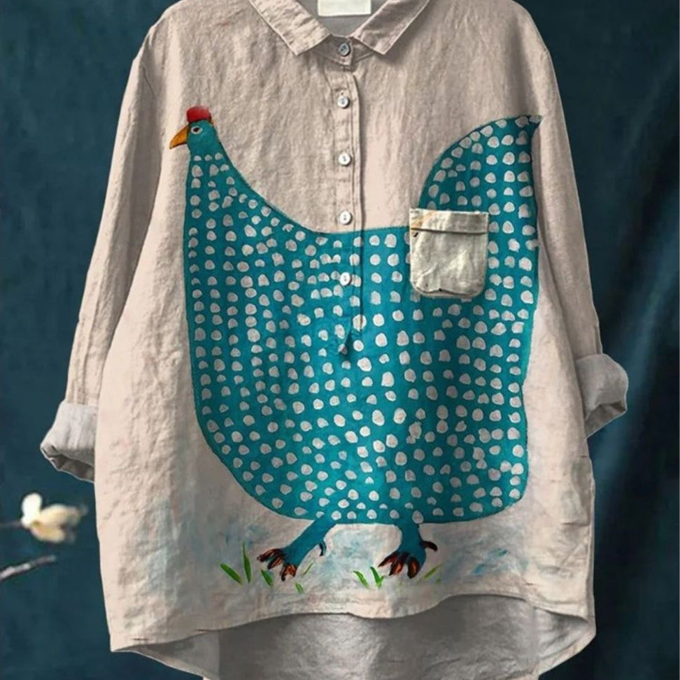 Women's New Amazon AliExpress Loose Printed Round Neck Casual Plus Size Women's Clothing